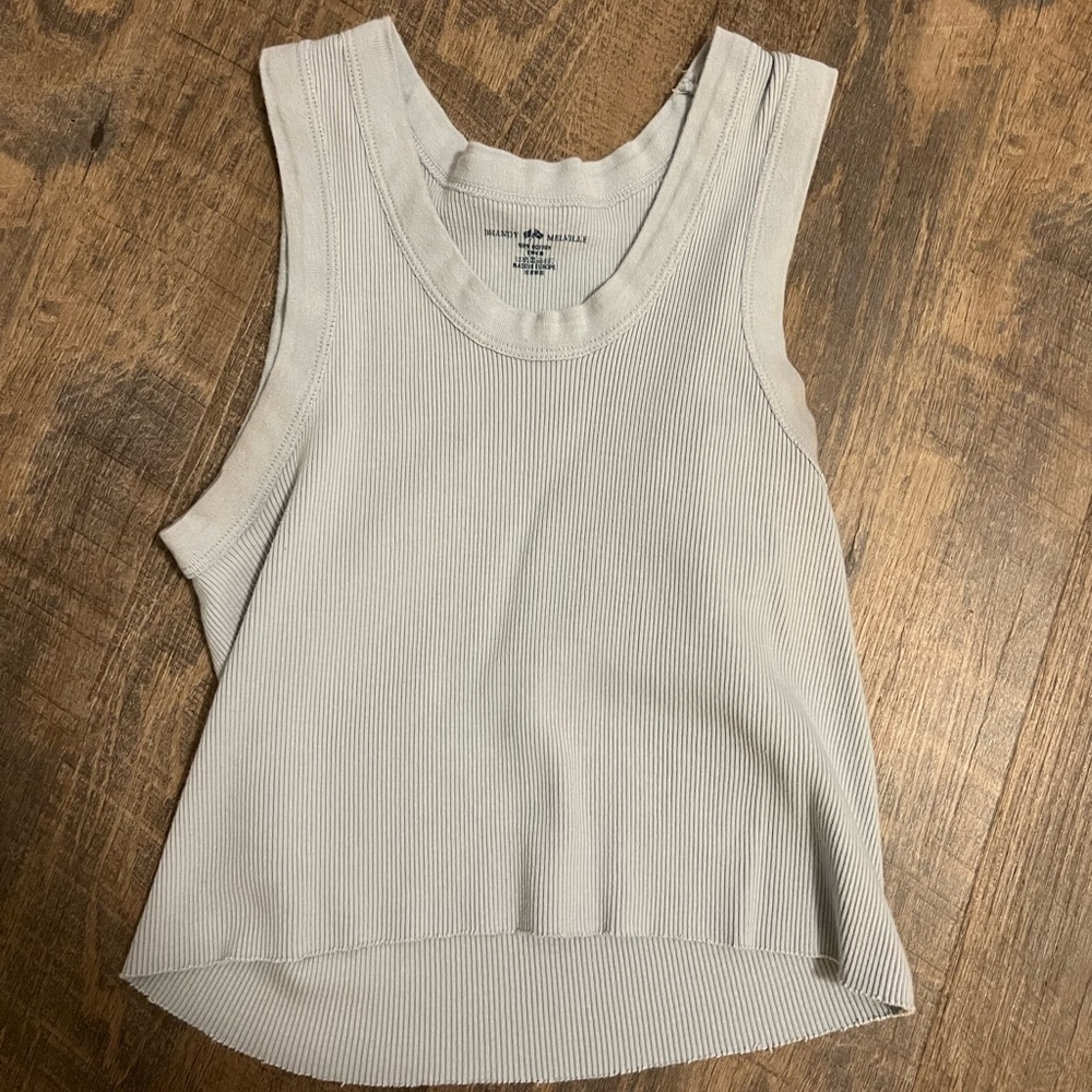 Cropped Light Blue Tank